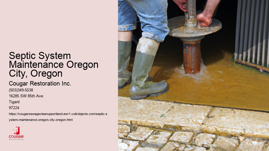 Septic System Maintenance Oregon City, Oregon
